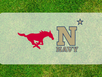 SMU and Navy logos